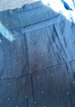 Exclusive Mal Chanderi Silk Chikankari Unstitched Fabric - Baby Blue - Image 6
