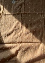 Exclusive Mal Chanderi Silk Chikankari Unstitched Fabric - Caramel Brown - Image 4