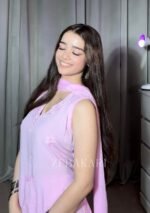 Farshi Shalwar Modal Chikankari 3pc Suit- Baby Pink - Image 9