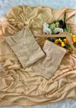 Sahiba Mul Cotton Chikankari 3PC Long Kurti Set with Dupatta - Image 11