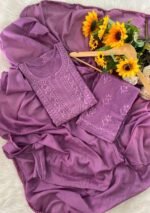 Sahiba Mul Cotton Chikankari 3PC Long Kurti Set with Dupatta - Image 8