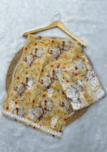 Floral Mulmul Chikankari Long Kurti 2Pc Set - Image 6