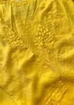 Iqra Ombre Yellow Chikankari Long Kurta - Image 6